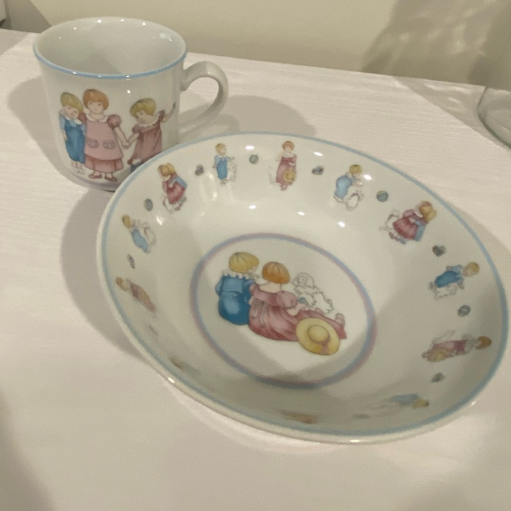 Baby Dior Fine China Bowl & Mug - Set of 2